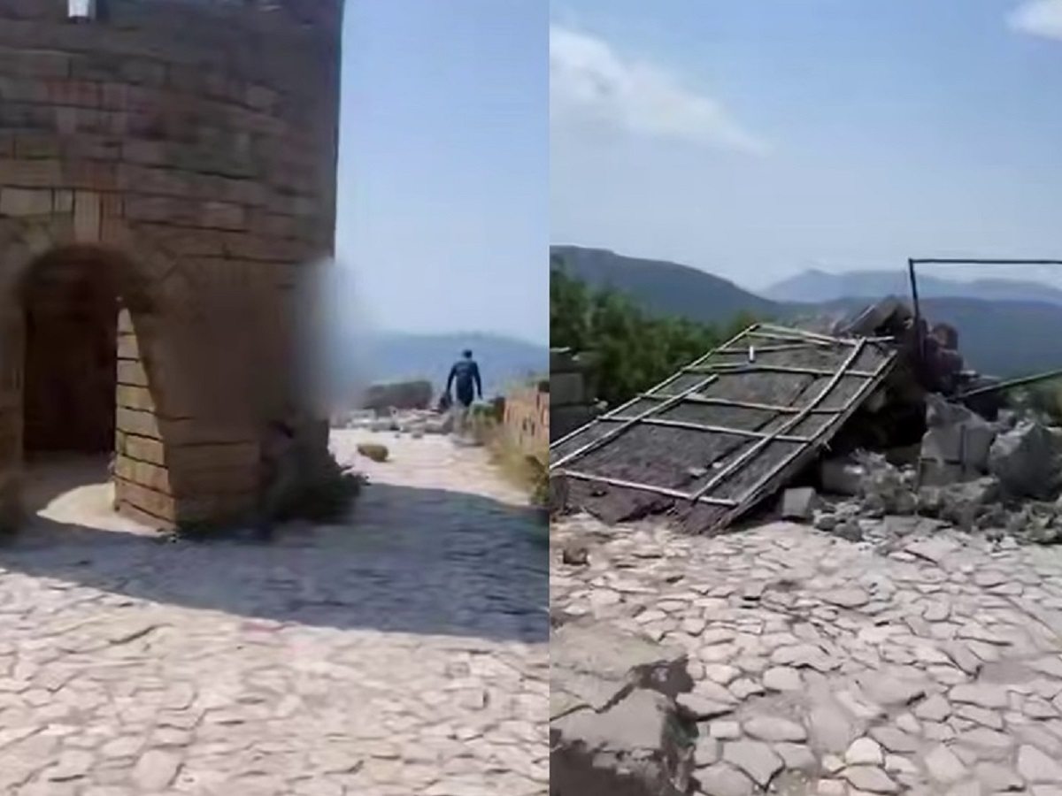 Вандалы испортили Грозовые ворота в Геленджике: все экскурсии отменены0