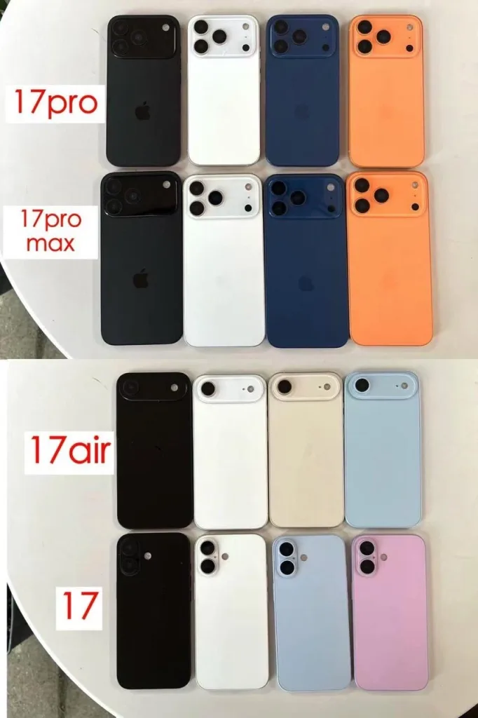 В сети появились изображения iPhone 17 во всех цветовых вариантах — до презентации осталось еще полтора месяца