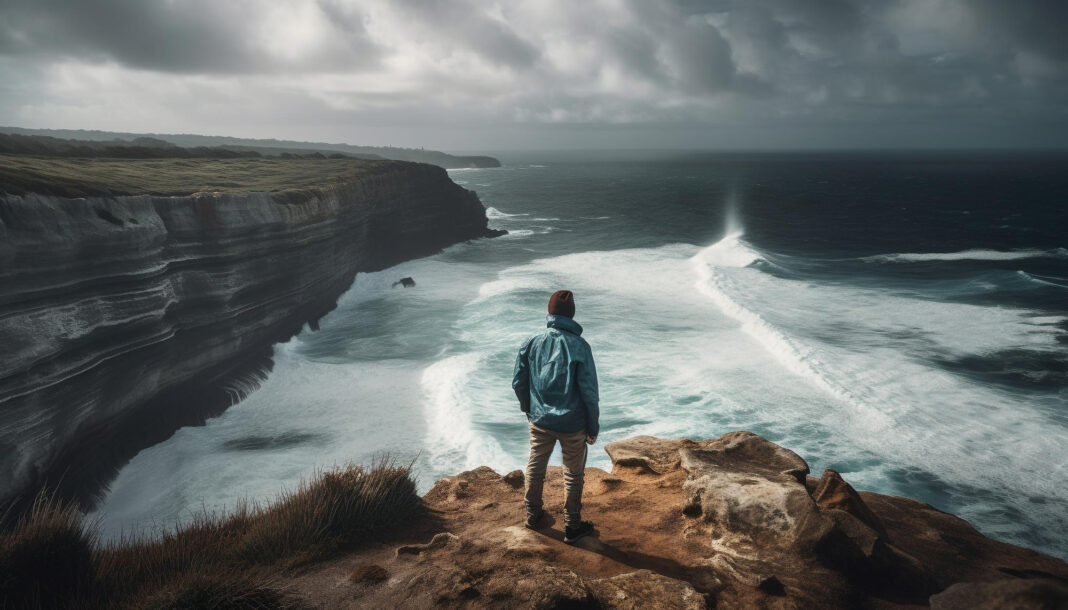 standing-majestically-sandstone-looking-nature-beauty-generated-by-ai0