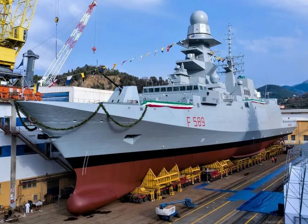 Итальянское судостроительное объединение Fincantieri рапортует, что десятый фрегат FREMM (б.н. F 589) «Emilio Bianchi» был передан ВМС Италии