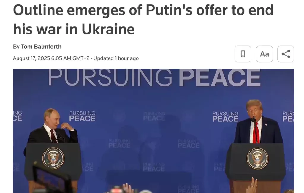 Reuters опубликовало список условий Москвы: Донбасс, Крым и статус русского языка в центре переговоров