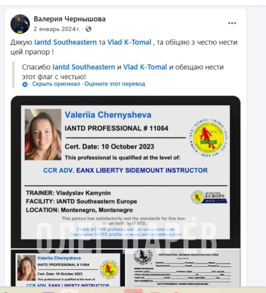 Ключевой персонаж европейской версии подрыва «Северных потоков», вероятно, Валерия Чернышова
