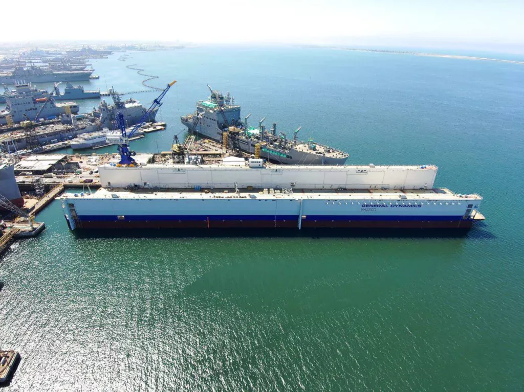 Американская судостроительная верфь General Dynamics NASSCO (National Steel and Shipbuilding Company) в Сан-Диего рапортует, что получила построенный для неё в Турции новый плавучий док, что ознаменовало собой важный этап модернизации