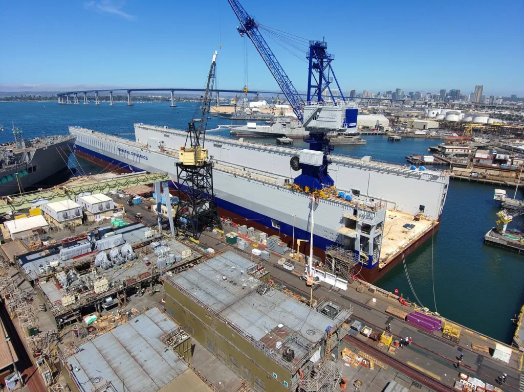 Американская судостроительная верфь General Dynamics NASSCO (National Steel and Shipbuilding Company) в Сан-Диего рапортует, что получила построенный для неё в Турции новый плавучий док, что ознаменовало собой важный этап модернизации