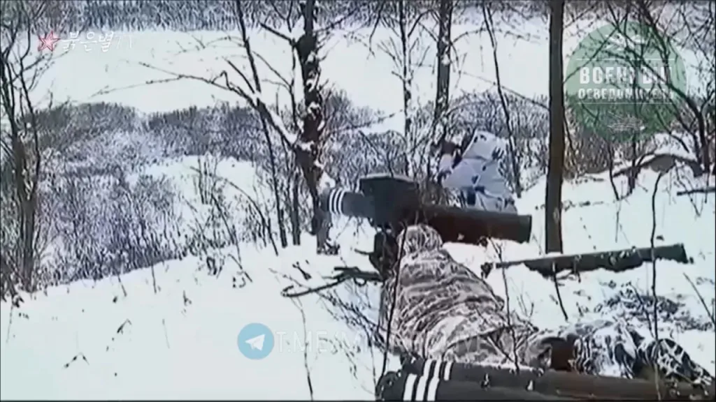 Первые кадры применения северокорейского ПТРК Bulsae-2 в Курской области