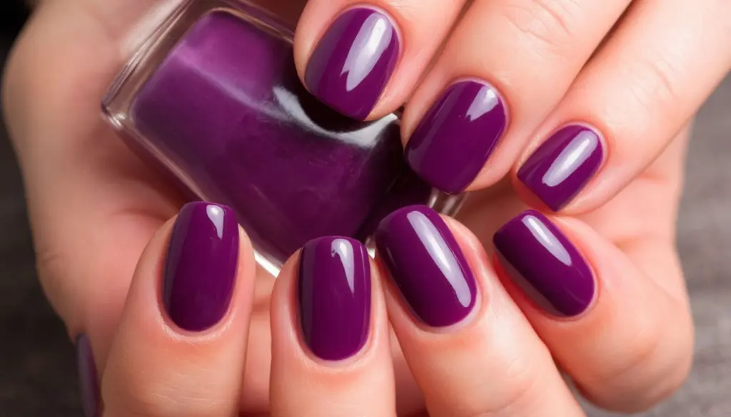 Сливовый маникюр завоевал популярность зимой 2025 и потеснил классический красный цвет