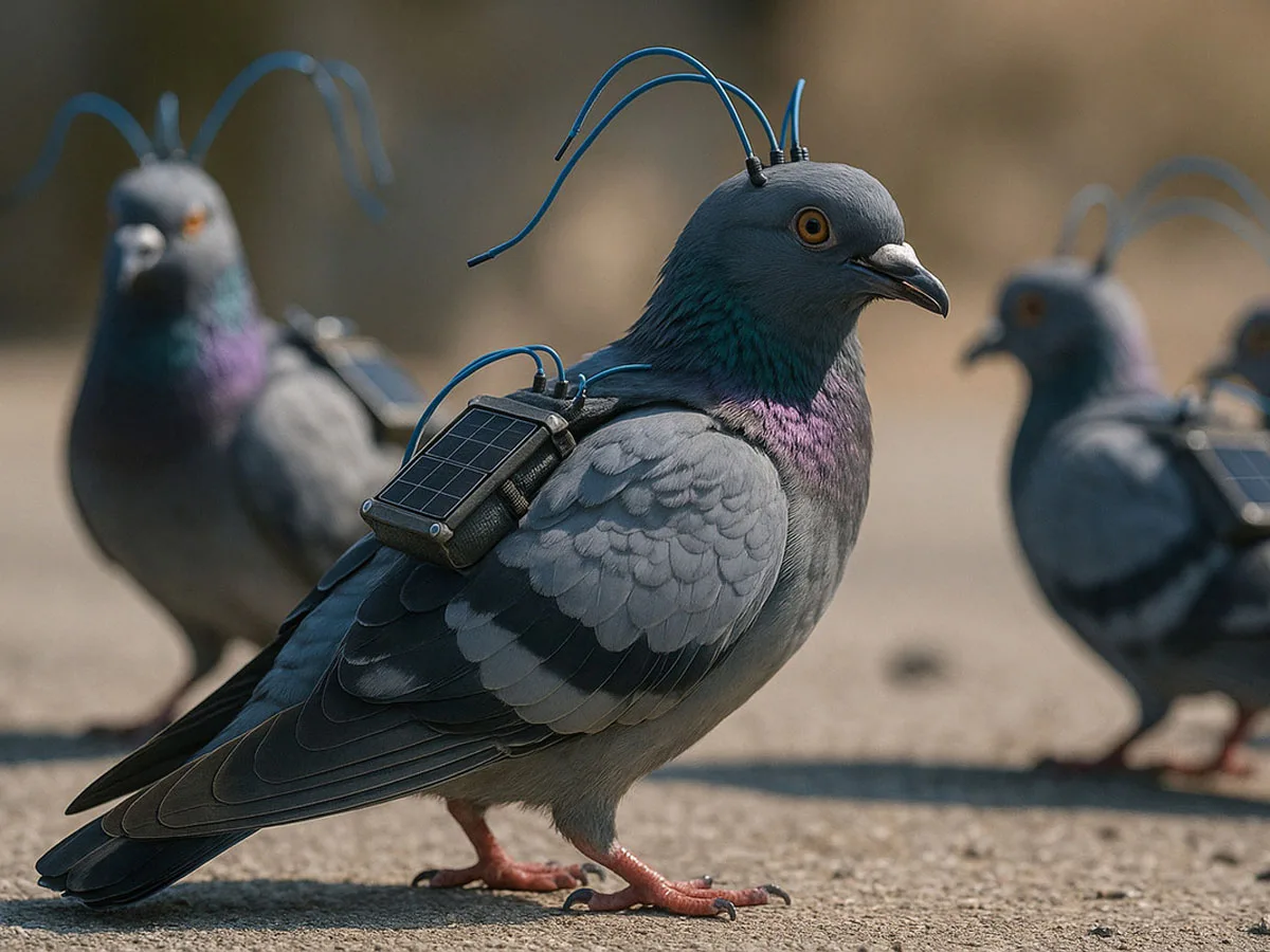 Российские разработчики представили биодронов в виде голубей0