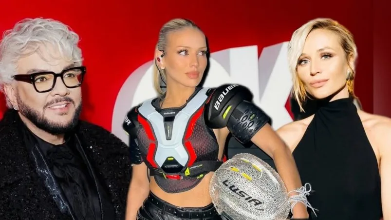 Филипп Киркоров, Люся Чеботина и Полина Гагарина коллаж сгенерирован PrimaDonna.media на основе соцсетей Филиппа Киркорова, Люси Чеботиной и Полины Гагариной