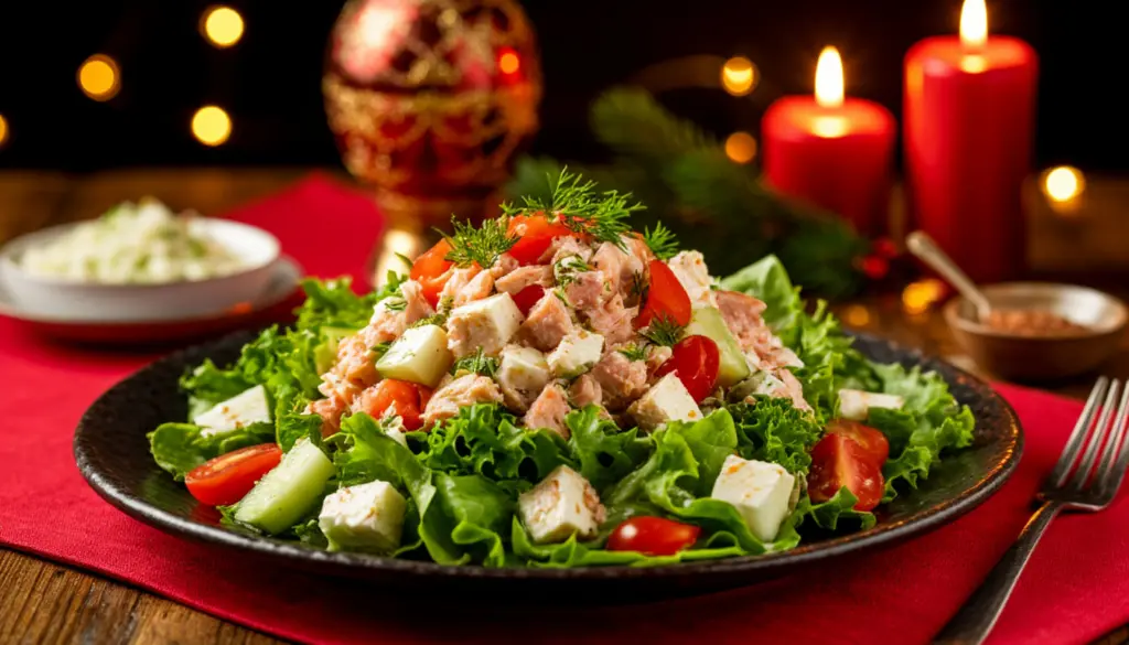 Готовлю новогодний салат с селедкой и свеклой на новый лад вместо привычной «шубы» — улетает со стола первым