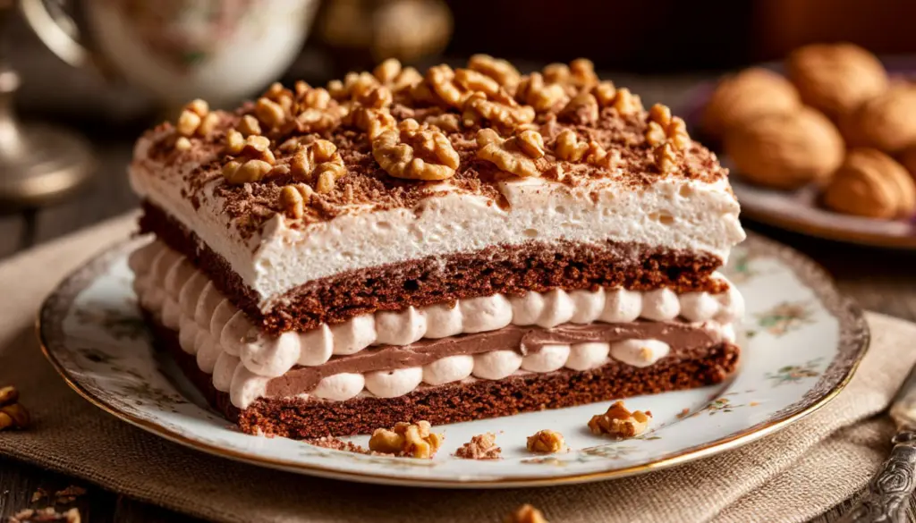 Торт «Королевский» без муки: легкое и быстрое приготовление - ореховое безе и воздушный шоколадный крем