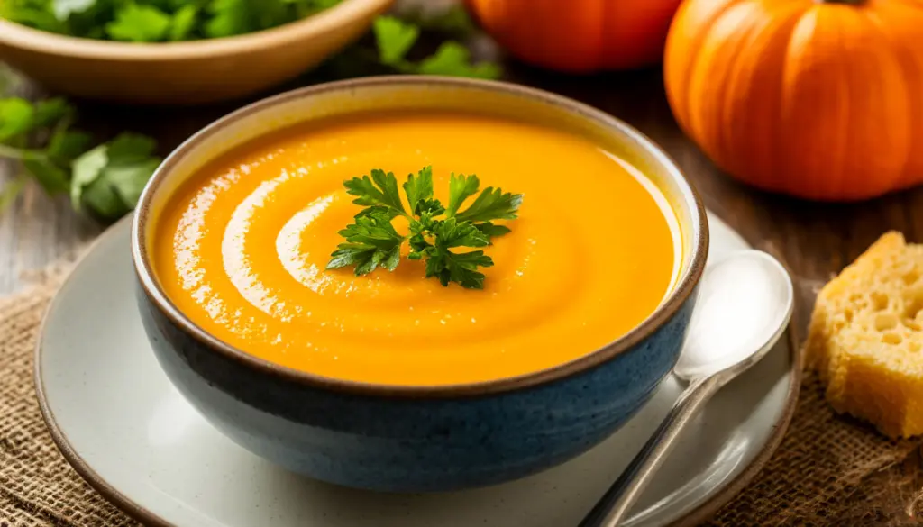 Тыквенный суп-пюре: идеальное блюдо для новичков с гладкой текстурой и бодрящим вкусом