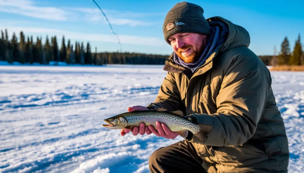 Клюет без задержек: эксперты определили оптимальное расстояние от берега до лунки — корректируем шагами