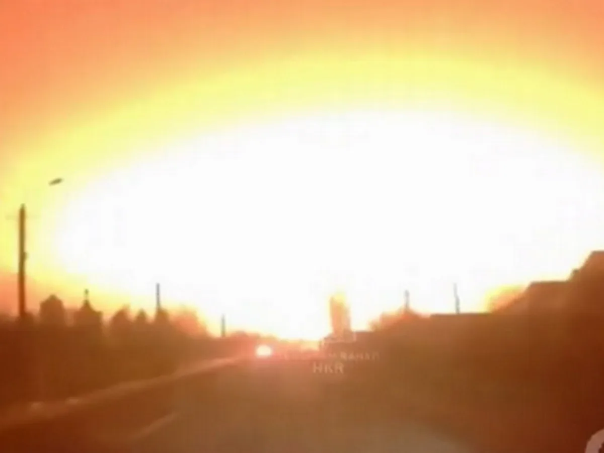 Видеозапись удара «Искандера» по штабу СБУ во время заседания с ВСУ0