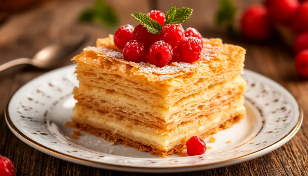 Быстрый Наполеон из 4 компонентов за 15 минут: хрустящие коржи и крем, который тает во рту