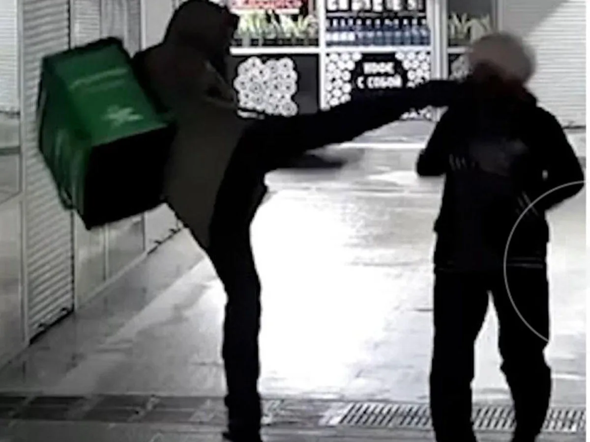 Госдума требует наказания для курьера, ударившего пенсионерку ногой в лицо0