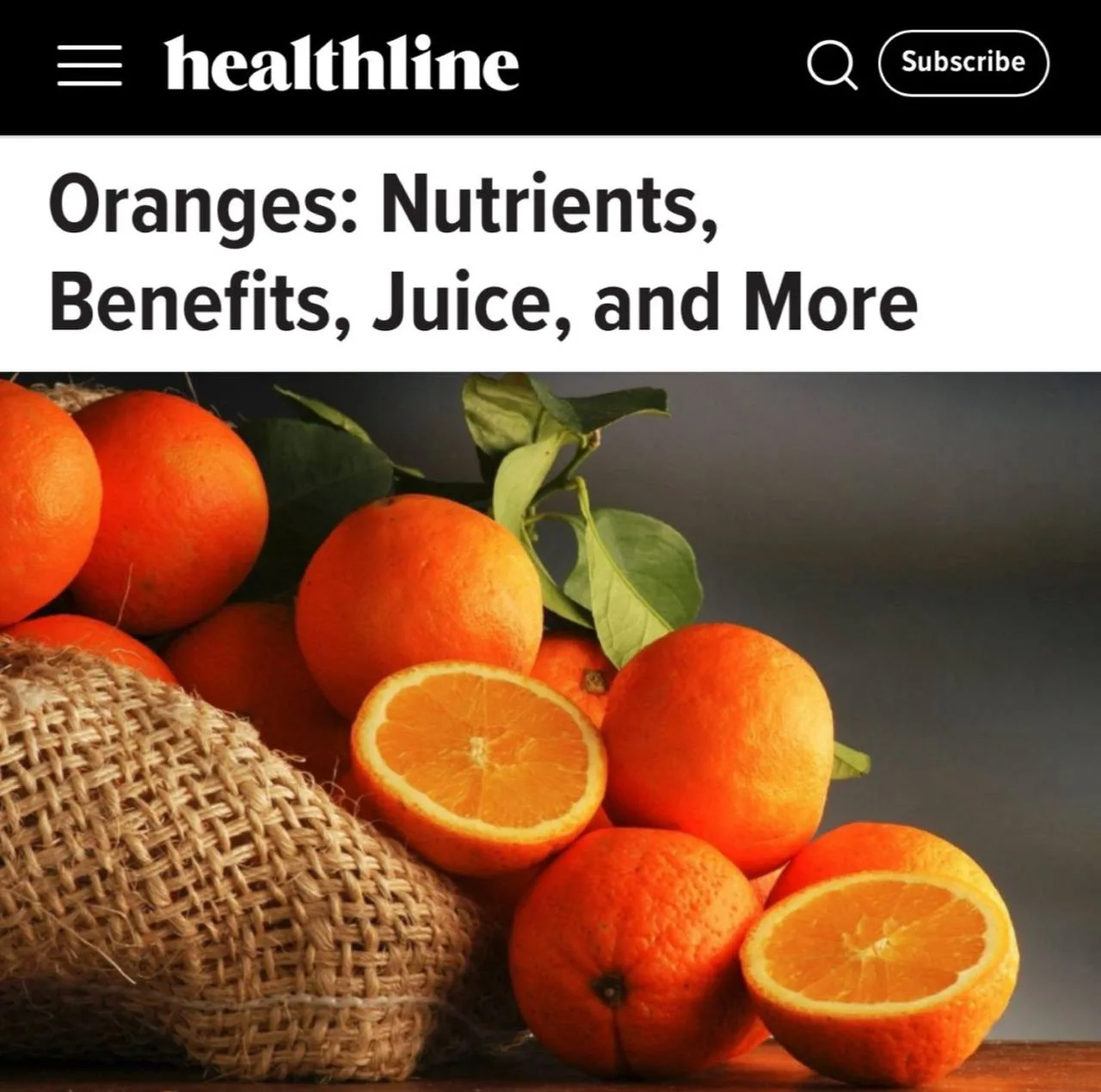 Четыре апельсина в неделю помогают избавиться от хронических заболеваний